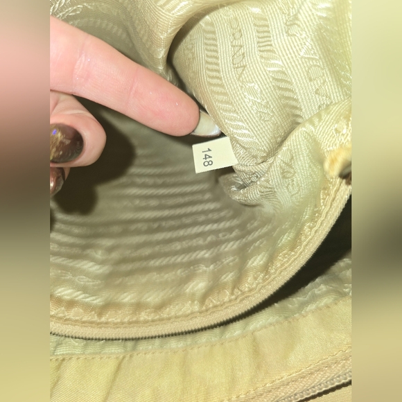 Prada Nylon Small/Medium Tan Shoulder Bag (EUC)(SEE PICS)(148) - Picture 9 of 10